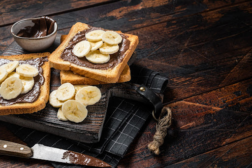 Banana and Chocolate Toast