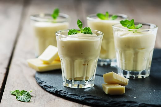 white chocolate mousse