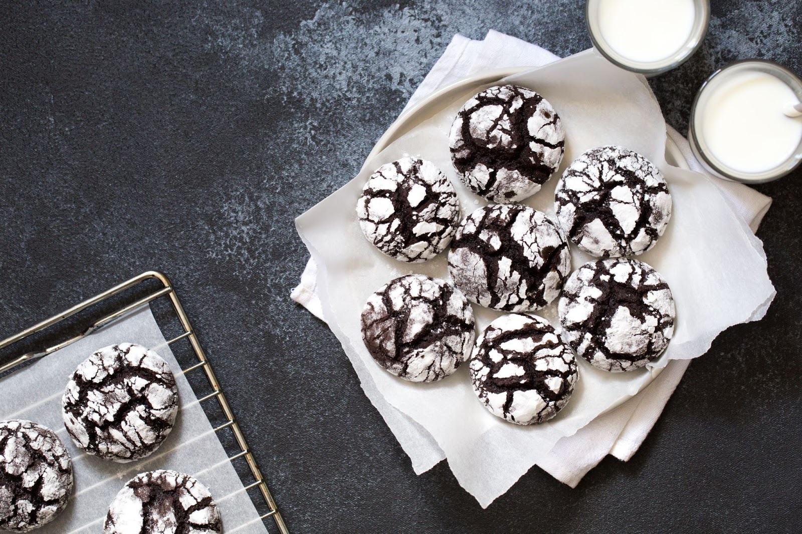 How to Make a Double Chocolate Crinkle Cookie